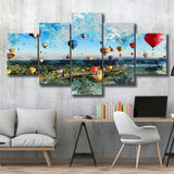 Albuquerque Balloon Fiesta Canvas Art 5 Pieces Canvas Prints Wall Art Decor - Painting Canvas, Mixed Canvas