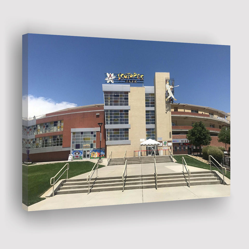 Albuquerque Isotopes Stadium Canvas Prints Isotopes Park Wall Art Baseball,Sport Stadium Art Prints, Fan Gift, Wall Decor