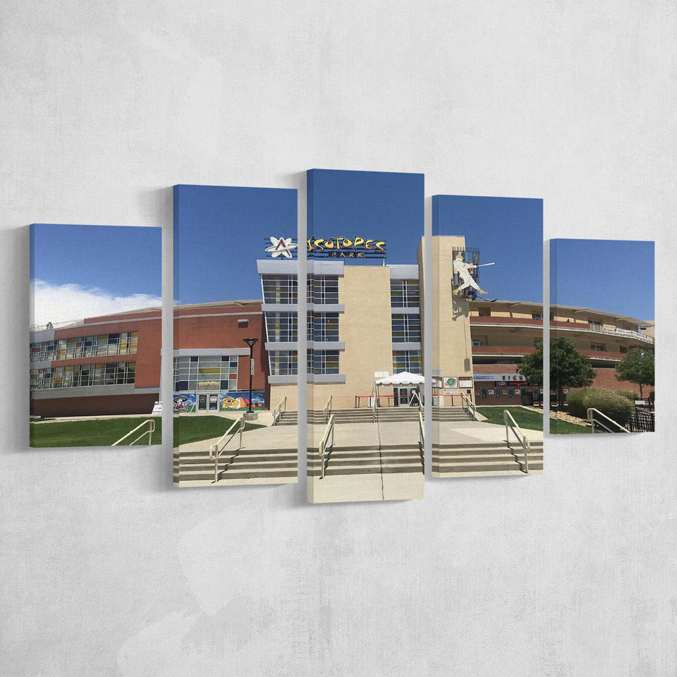 Albuquerque Isotopes Stadium Canvas Prints Isotopes Park Wall Art Baseball,Multi Panels,Sport Stadium Art Prints, Fan Gift