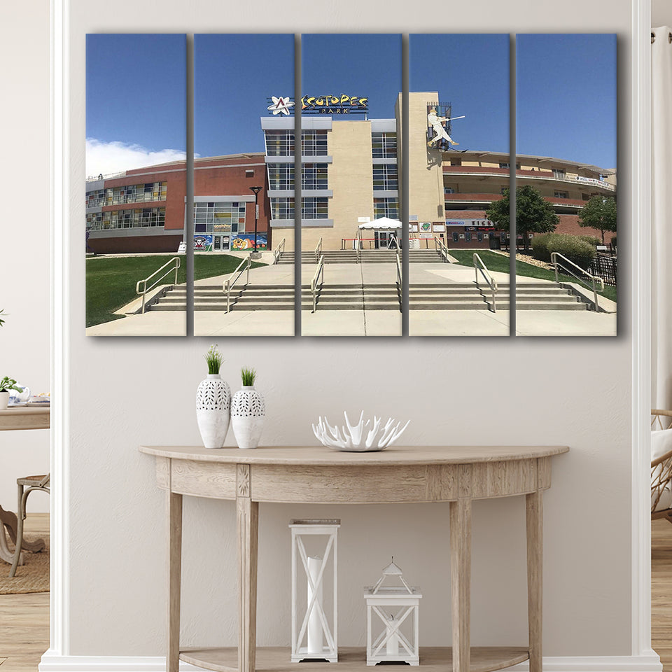 Albuquerque Isotopes Stadium Canvas Prints Isotopes Park Wall Art Baseball,Multi Panels B,Sport Stadium Art Prints, Fan Gift