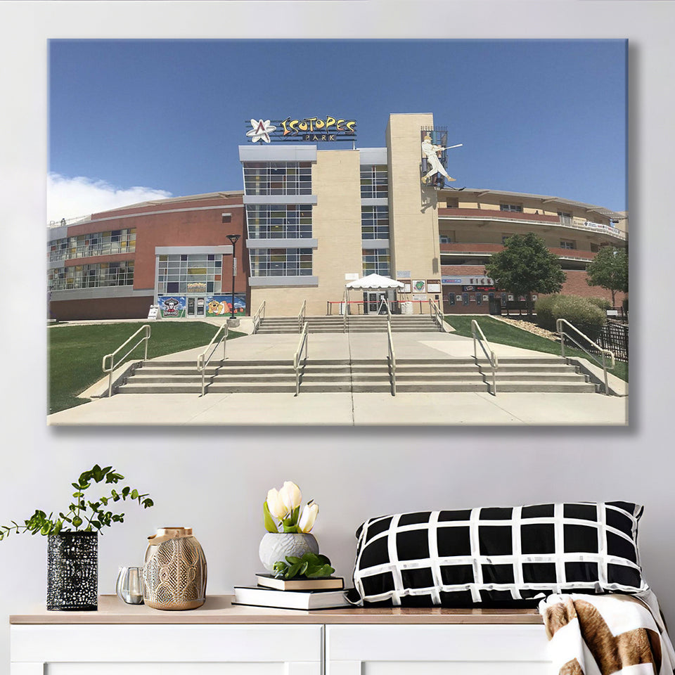 Albuquerque Isotopes Stadium Canvas Prints Isotopes Park Wall Art Baseball,Sport Stadium Art Prints, Fan Gift, Wall Decor