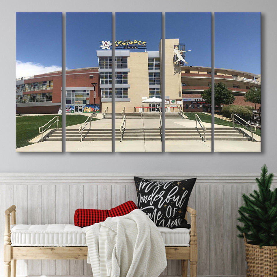 Albuquerque Isotopes Stadium Canvas Prints Isotopes Park Wall Art Baseball,Multi Panels B,Sport Stadium Art Prints, Fan Gift