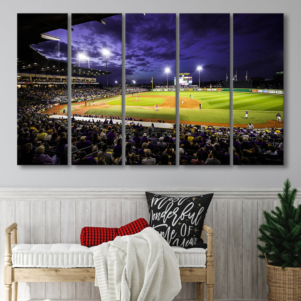Alex Box Stadium, Stadium Canvas, Sport Art, Gift for him, Multi Panels B, Canvas Prints Wall Art Decor