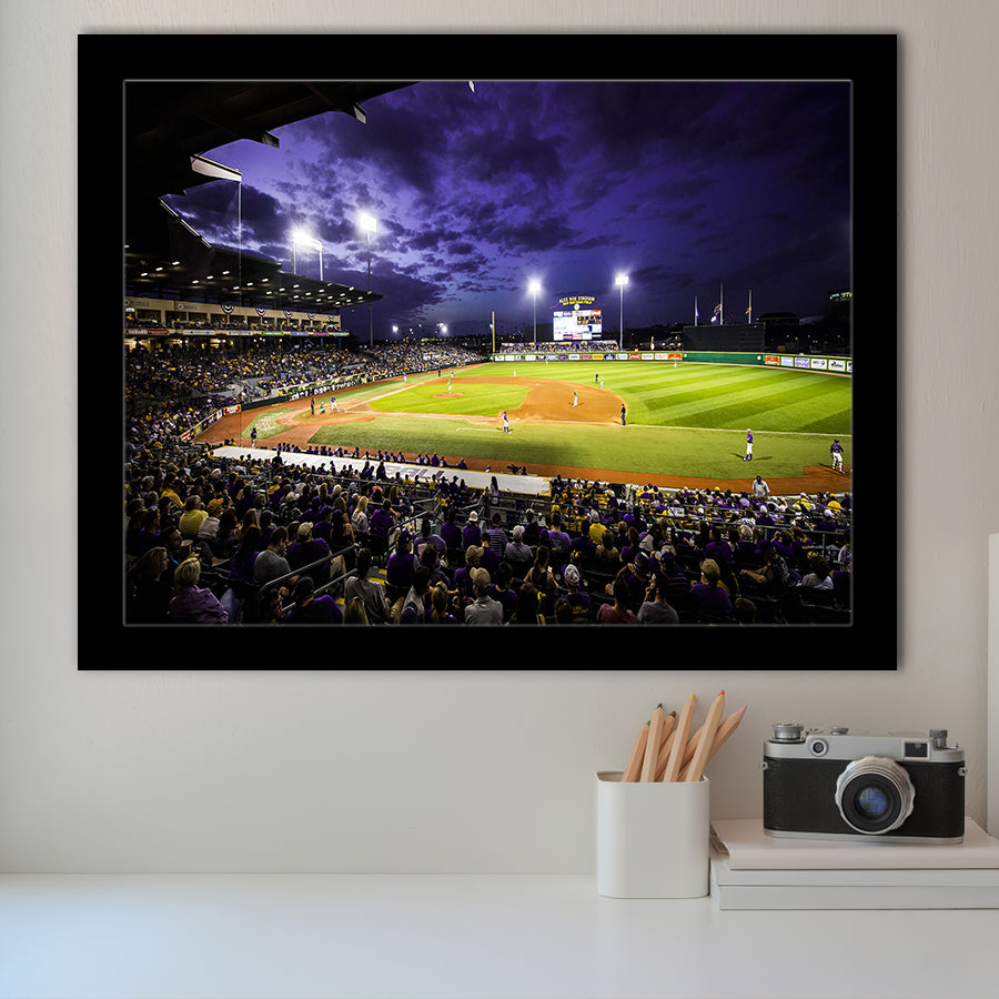 Alex Box Stadium, Stadium Canvas, Sport Art, Gift for him, Framed Art Prints Wall Art Decor, Framed Picture