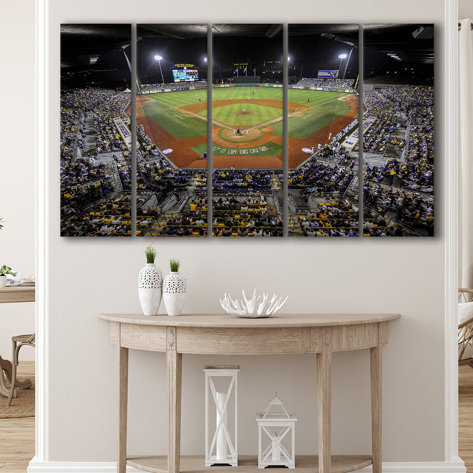 Alex Box Stadium in Louisiana, Stadium Canvas, Sport Art, Gift for him, Multi Panels B, Canvas Prints Wall Art Decor