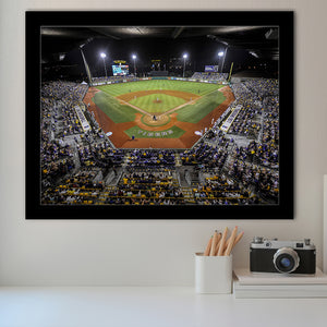 Alex Box Stadium in Louisiana, Stadium Canvas, Sport Art, Gift for him, Framed Art Prints Wall Art Decor, Framed Picture