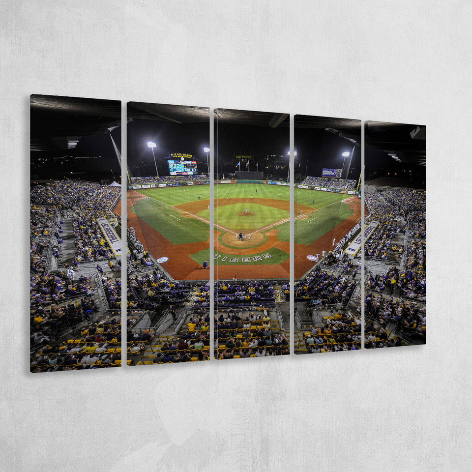 Alex Box Stadium in Louisiana, Stadium Canvas, Sport Art, Gift for him, Multi Panels B, Canvas Prints Wall Art Decor