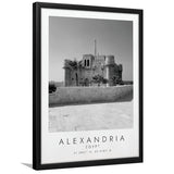 Alexandria, Egypt Black And White Art Framed Art Prints Wall Art Decor, Framed Picture