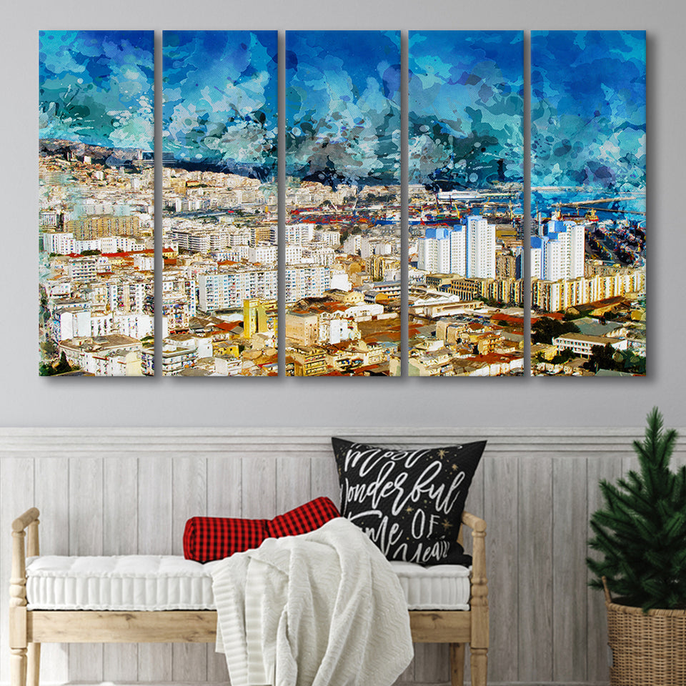 Algeria 5 Piece B Canvas Prints Wall Art Decor, Multi Panels,Large Canvas, Home Decor