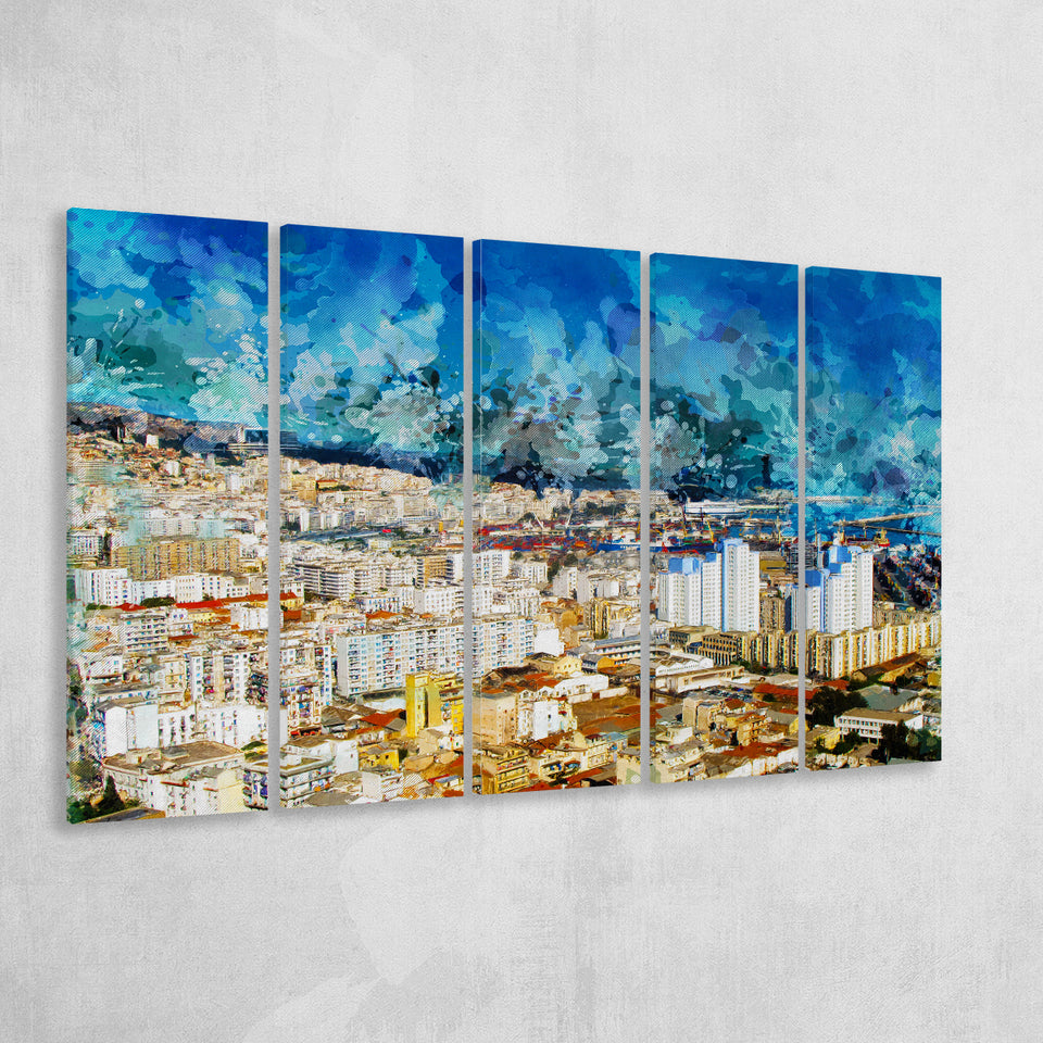 Algeria 5 Piece B Canvas Prints Wall Art Decor, Multi Panels,Large Canvas, Home Decor