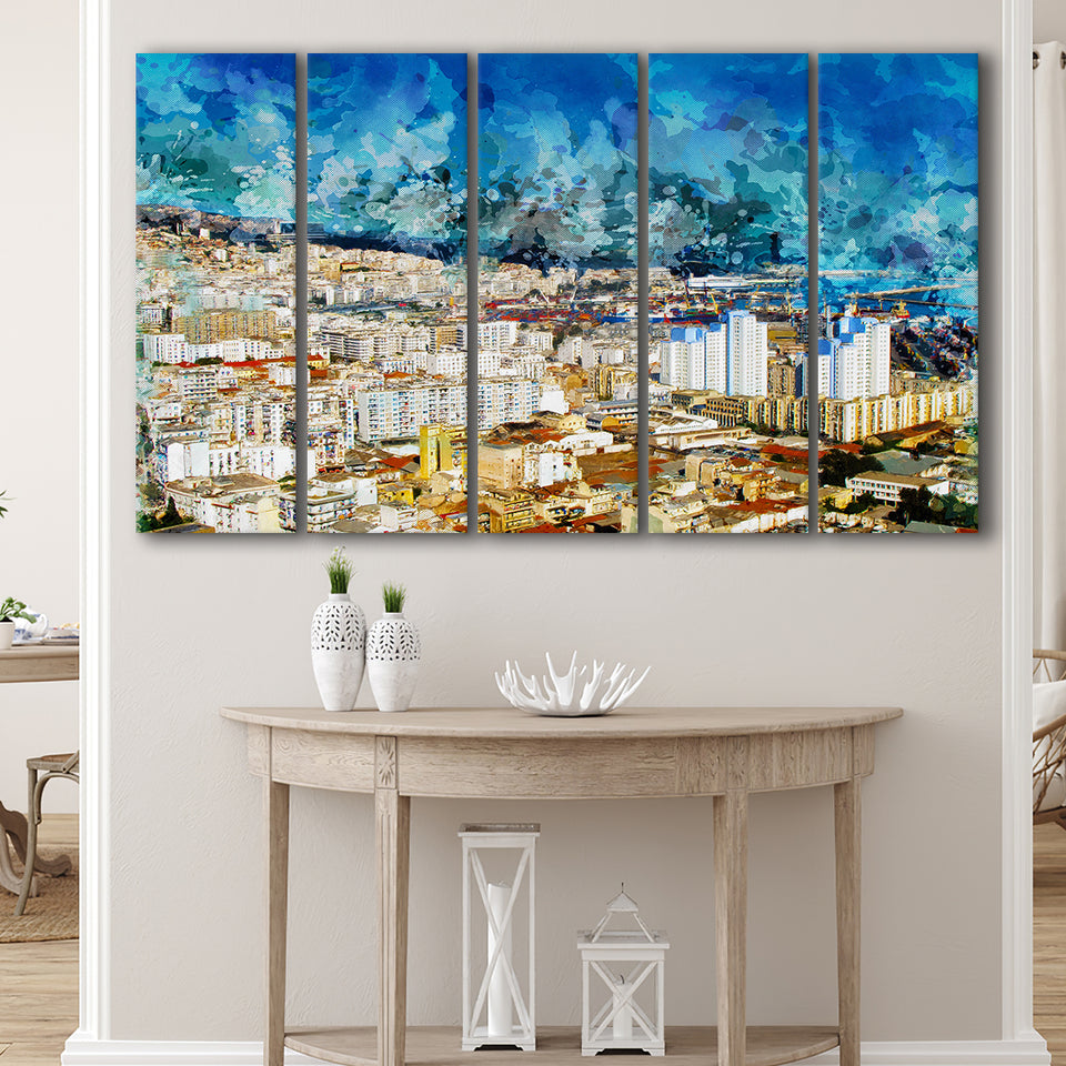 Algeria 5 Piece B Canvas Prints Wall Art Decor, Multi Panels,Large Canvas, Home Decor