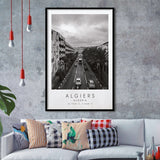Algiers, Algeria Black And White Art Framed Art Prints Wall Art Decor, Framed Picture