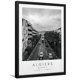 Algiers, Algeria Black And White Art Framed Art Prints Wall Art Decor, Framed Picture
