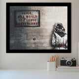 Alice Why Leave Wonderland Framed Art Prints Wall Decor - Painting Prints, Framed Picture