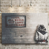 Alice Why Leave Wonderland Canvas Prints Wall Art - Painting Prints, Wall Decor, Art Prints