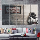 Alice Why Leave Wonderland 5 Piece Canvas Prints Wall Art - Painting Prints, Wall Decor,Multi Panels