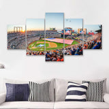 All Field Related United States  5 Pieces Canvas Prints Wall Art - Painting Canvas, Multi Panel, Home Wall Decor, For Sale