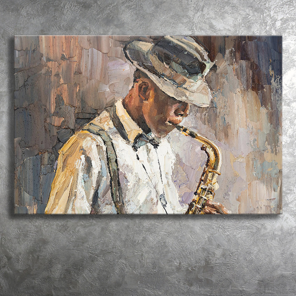 All That Jazz Abstract Canvas Prints Wall Art Decor - Painting Canvas,Home Decor, Ready to Hang
