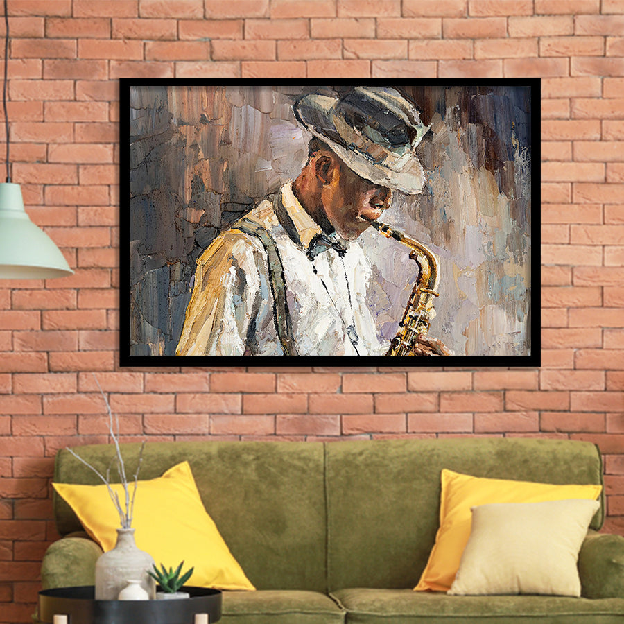 All That Jazz Abstract Framed Art Prints Wall Art Decor, Framed Picture, Home Decor