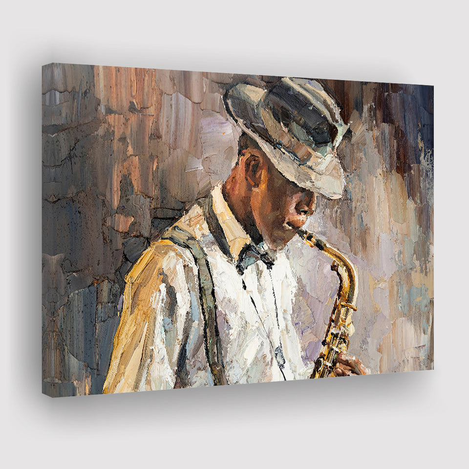 All That Jazz Abstract Canvas Prints Wall Art Decor - Painting Canvas,Home Decor, Ready to Hang