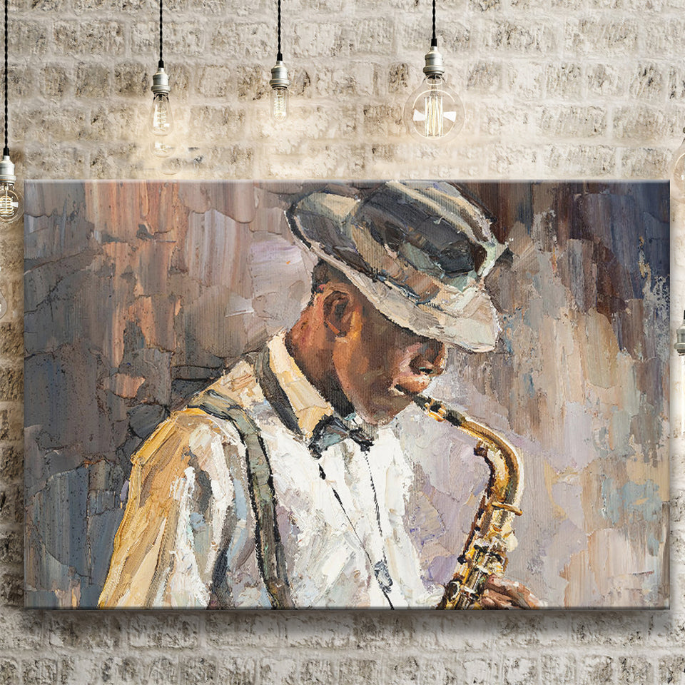 All That Jazz Abstract Canvas Prints Wall Art Decor - Painting Canvas,Home Decor, Ready to Hang