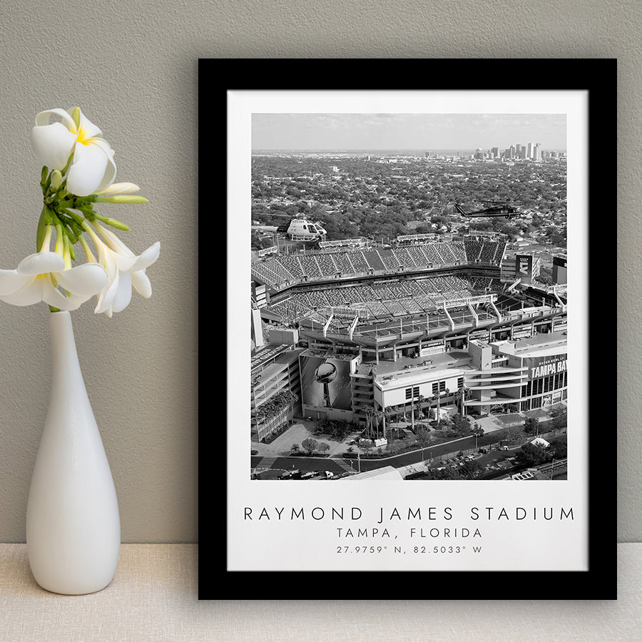 Allegiant Stadium Las Vegas Raiders Football Black And White Art Framed Art Prints Wall Art Decor, Framed Picture