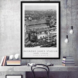 Allegiant Stadium Las Vegas Raiders Football Black And White Art Framed Art Prints Wall Art Decor, Framed Picture