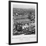Allegiant Stadium Las Vegas Raiders Football Black And White Art Framed Art Prints Wall Art Decor, Framed Picture