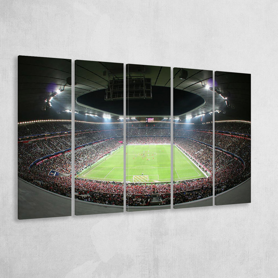 Allianz Arena Football Stadium, Stadium Canvas, Sport Art, Gift for him, Multi Panels B, Canvas Prints Wall Art Decor