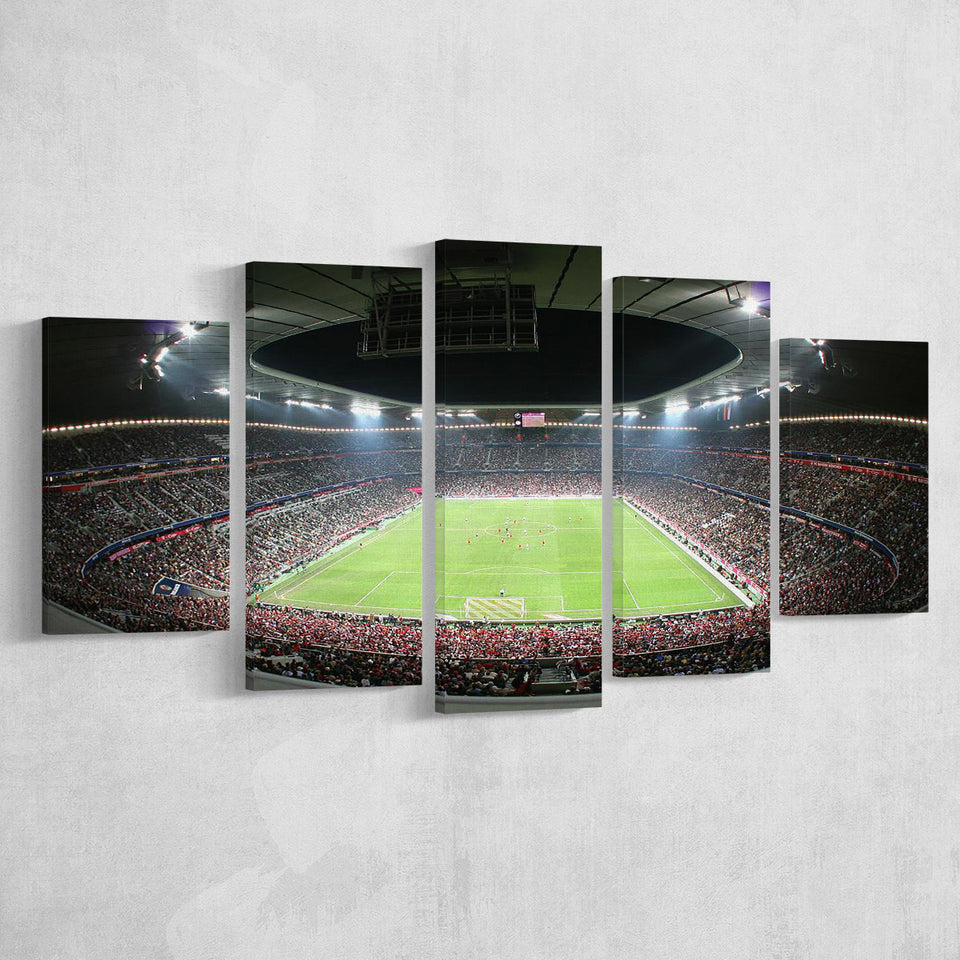 Allianz Arena Football Stadium, Stadium Canvas, Sport Art, Large Canvas, Multi Panels, Canvas Prints Wall Art Decor