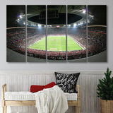 Allianz Arena Football Stadium, Stadium Canvas, Sport Art, Gift for him, Multi Panels B, Canvas Prints Wall Art Decor