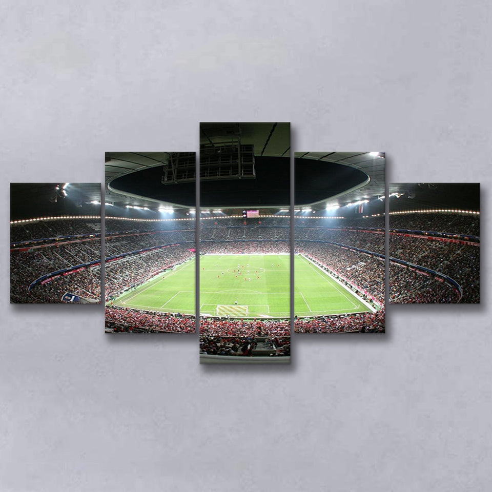 Allianz Arena Football Stadium, Stadium Canvas, Sport Art, Large Canvas, Multi Panels, Canvas Prints Wall Art Decor