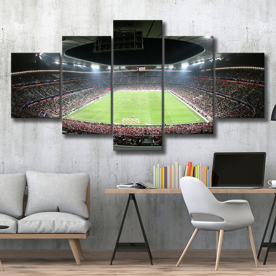 Allianz Arena Football Stadium, Stadium Canvas, Sport Art, Large Canvas, Multi Panels, Canvas Prints Wall Art Decor