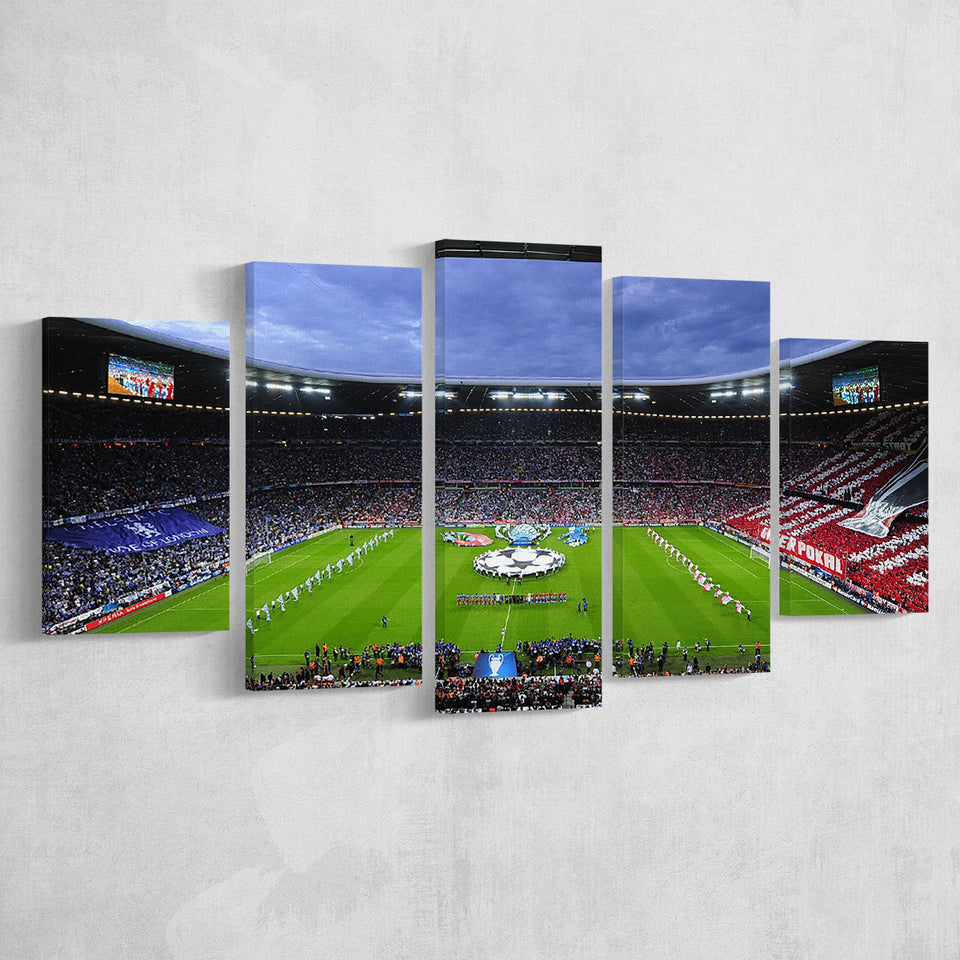 Allianz Arena Munich Germany, Stadium Canvas, Sport Art, Large Canvas, Multi Panels, Canvas Prints Wall Art Decor