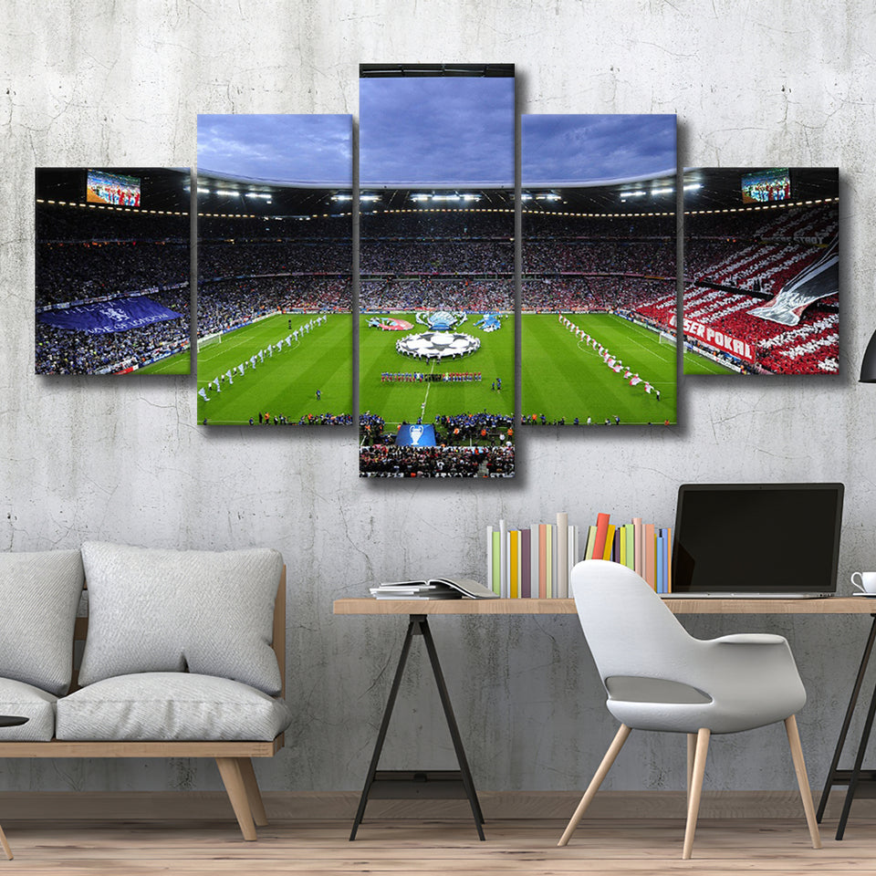 Allianz Arena Munich Germany, Stadium Canvas, Sport Art, Large Canvas, Multi Panels, Canvas Prints Wall Art Decor