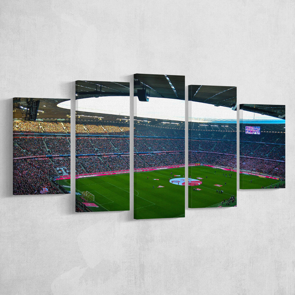 Allianz Arena Munich, Stadium Canvas, Sport Art, Large Canvas, Multi Panels, Canvas Prints Wall Art Decor