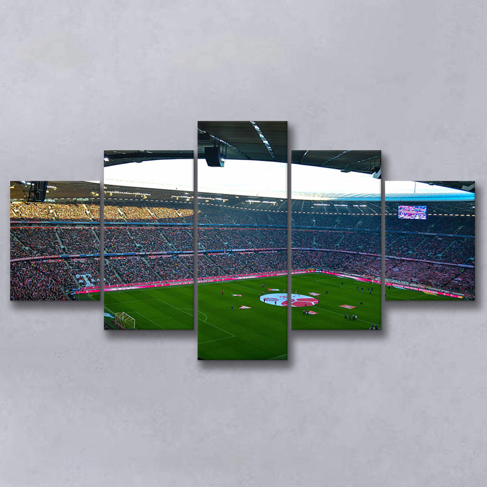Allianz Arena Munich, Stadium Canvas, Sport Art, Large Canvas, Multi Panels, Canvas Prints Wall Art Decor
