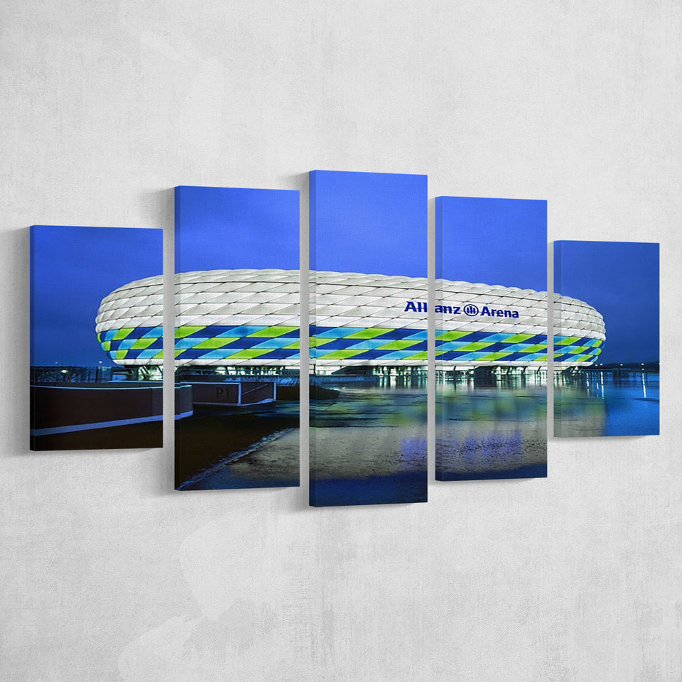 Allianz Stadium in Germany, Stadium Canvas, Sport Art, Large Canvas,V1 Multi Panels, Canvas Prints Wall Art Decor