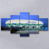 Allianz Stadium in Germany, Stadium Canvas, Sport Art, Large Canvas,V1 Multi Panels, Canvas Prints Wall Art Decor