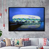 Allianz Stadium in Germany, Stadium Canvas, Sport Art, Gift for him,100 Framed Art Prints Wall Art Decor, Framed Picture
