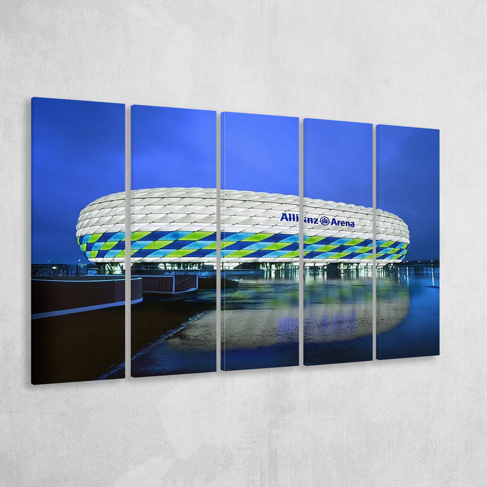 Allianz Stadium in Germany, Stadium Canvas, Sport Art, Gift for him,100 Multi Panels B, Canvas Prints Wall Art Decor