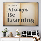 Always Be Learning Canvas Prints Wall Art - Painting Canvas,Office Business Motivation Art, Wall Decor