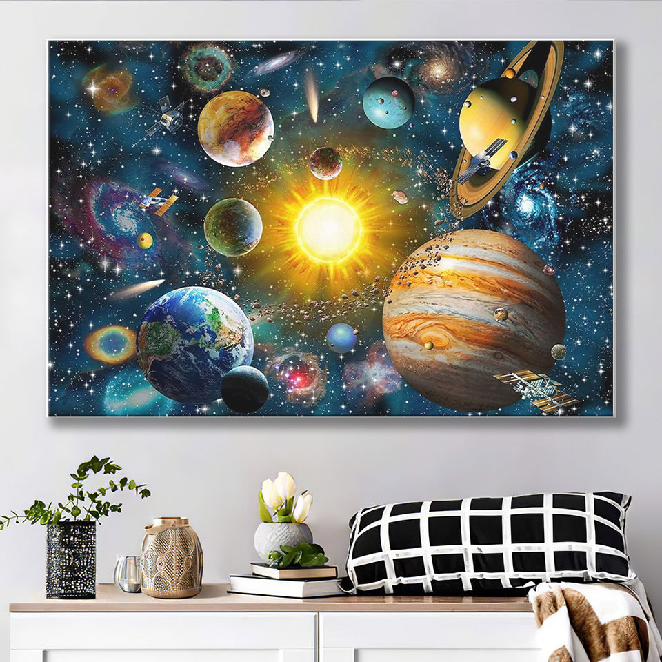 solar system wall art