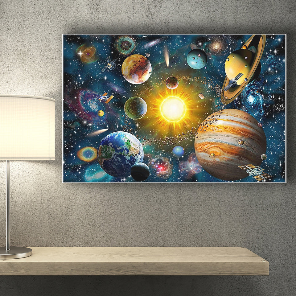 Amazing Solar System Outer Space Canvas Prints Wall Art - Painting Canvas, Home Wall Decor, Painting Prints, For Sale