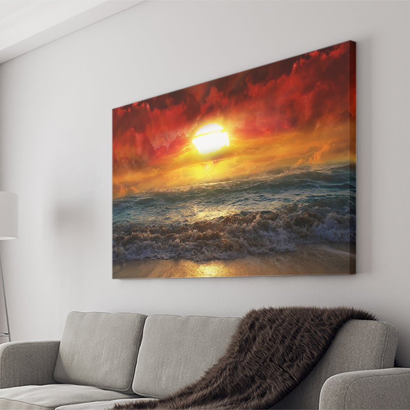 Amazing Sunset Canvas Wall Art - Canvas Prints, Prints For Sale, Painting Canvas,Canvas On Sale 