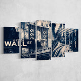 America Wall Art 5 Piece Canvas Prints Wall Art Decor, Multi Panels, Mixed Canvas