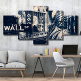 America Wall Art 5 Piece Canvas Prints Wall Art Decor, Multi Panels, Mixed Canvas
