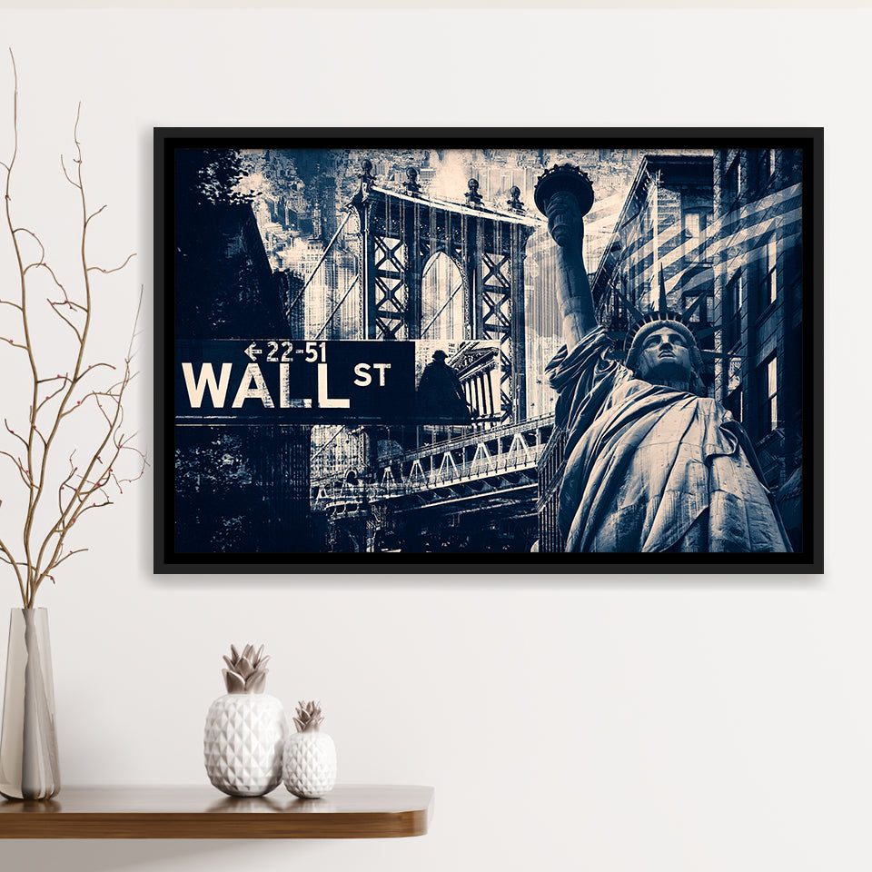America Wall Art Framed Canvas Prints Wall Art Decor, Framed Picture, Floating Frame
