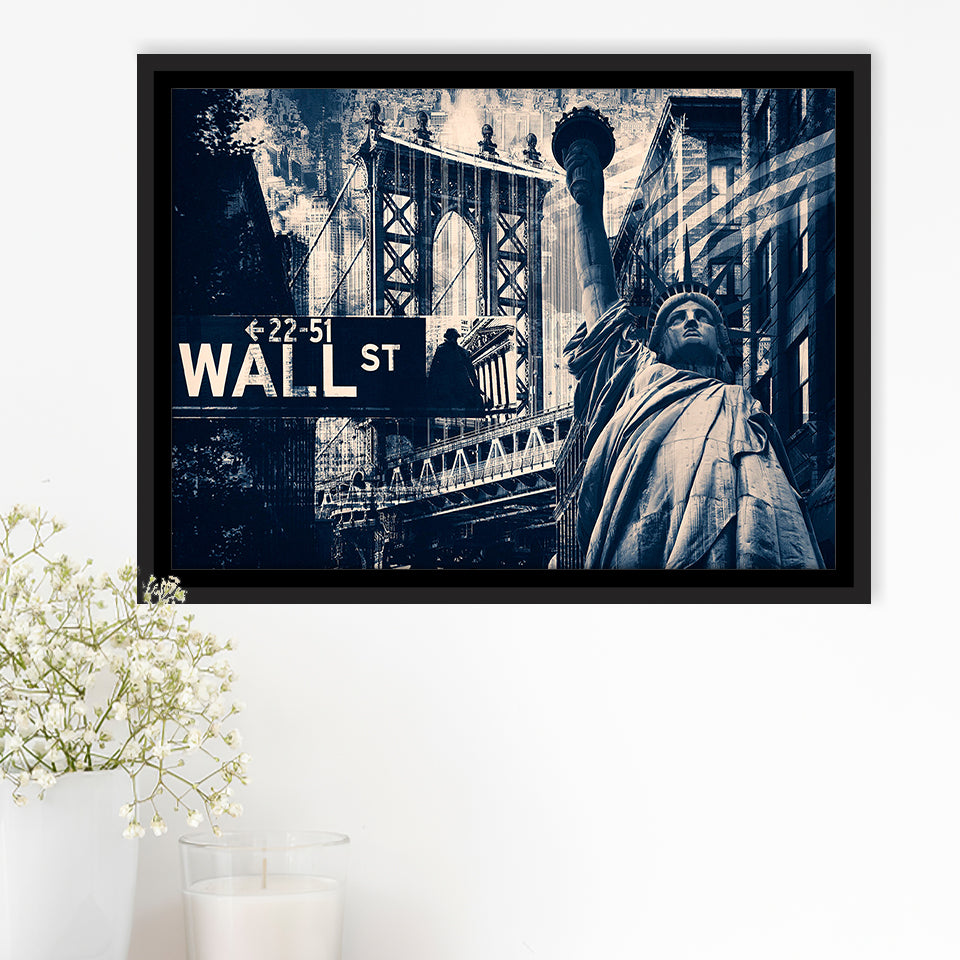 America Wall Art Framed Canvas Prints Wall Art Decor, Framed Picture, Floating Frame