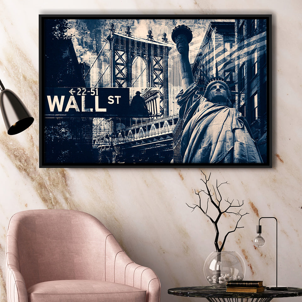 America Wall Art Framed Canvas Prints Wall Art Decor, Framed Picture, Floating Frame